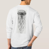 "Kwallen sereniteit: mystiek T-shirt ontwerp" (Achterkant)