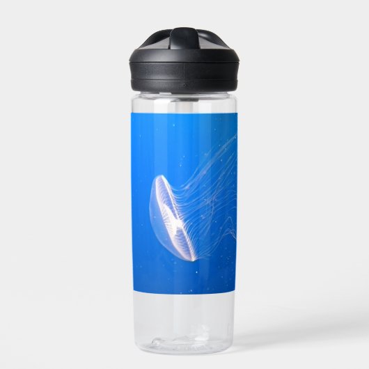 Kwallen Tentakels Helderblauw Zee Waterfles (Voorkant)
