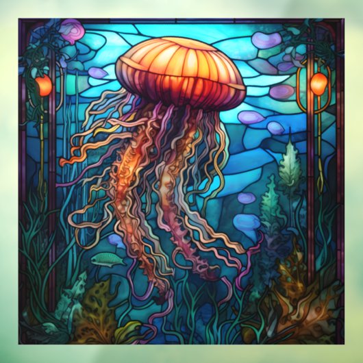 Kwallen venster Cling Raamsticker (Vel 3)