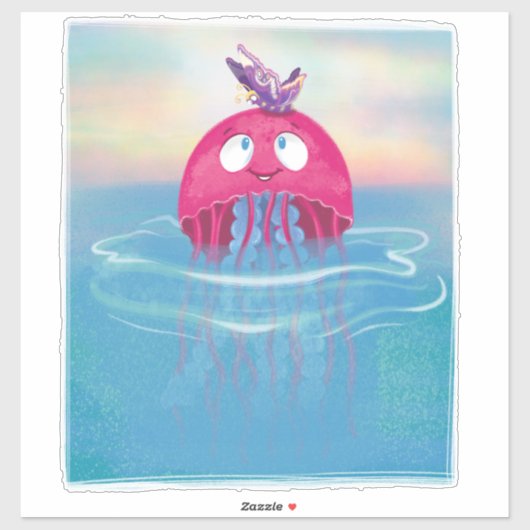 Kwallen Vlinder Vrienden Kind Kamer Sticker (Vel)