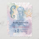 Kwallen & Vrienden Pastel Elk Kind Baby shower Kaart (Voorkant / Achterkant)