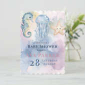 Kwallen & Vrienden Pastel Elk Kind Baby shower Kaart (Staand voorkant)