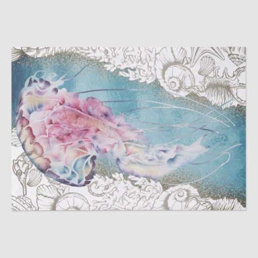 Kwallen Waterverf tissuepapier (Voorkant)