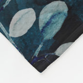 Kwallen, zee met gouden accenten fleece deken (Hoek)