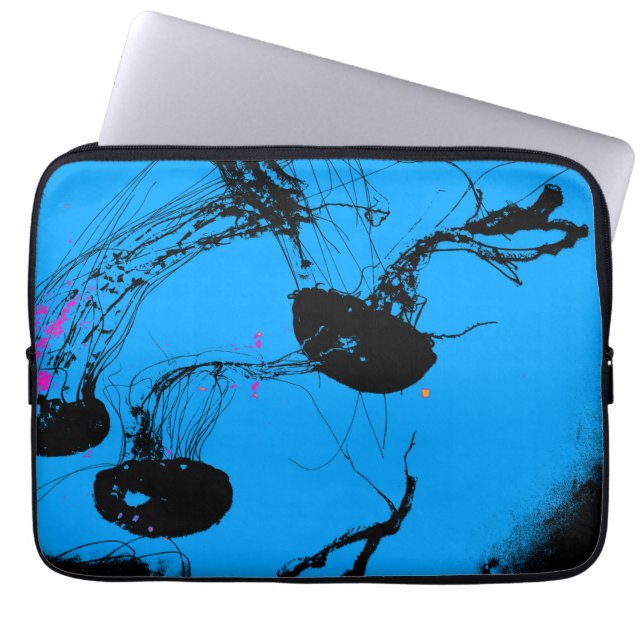 Kwallen - Zeedieren Laptop Sleeve (Voorkant)
