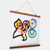 Kwallenliefhebber hangend wandkleed (Gebogen)