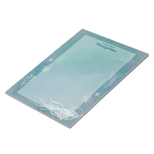 kwallenschijf niet gelijnd notitieblok (Schuin)