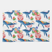 Kwalvispatroon van de soort Okianawan bingata Theedoek (Horizontaal)