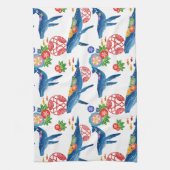 Kwalvispatroon van de soort Okianawan bingata Theedoek (Verticaal)