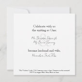 Kwam voor het gratis bier, bleef voor de bruiloft. kaart (Achterkant)