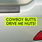 KWAMBOY BUTTS DRIJVEN ME NOTEN! BUMPERSTICKER (Op auto)