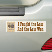 Kwame - Ik vond de wet Bumpersticker (Op auto)