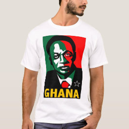 KWAME NKRUMAH - ZWARTE STAR T-SHIRT