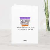 Kwamen hier Kerstman Feestdagen Kaart (Achterkant)