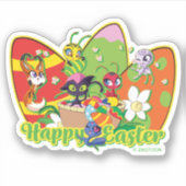 Kwamis Gelukkig Pasen Sticker (Voorkant)