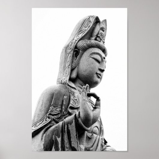 Kwan Yin Chinese boeddha boeddhist Poster (Voorkant)