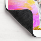 Kwan Yin de godin van compassie met roze Muismat (Hoek)