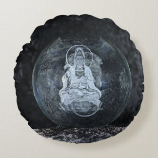Kwan Yin Goddess of Compassion Pillow Rond Kussen