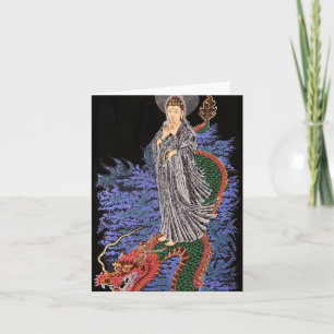 Kwan yin note card kaart