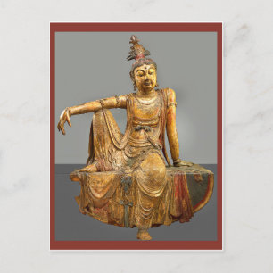 Kwan Yin of Guanyin Chinese godin van genade Briefkaart