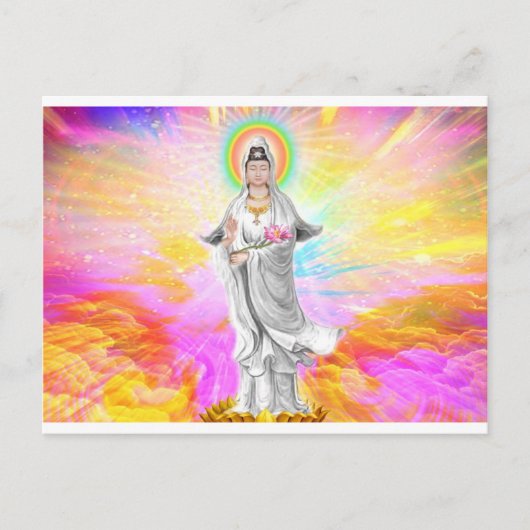 Kwan Yin The Goddess of Compassion Briefkaart (Voorkant)