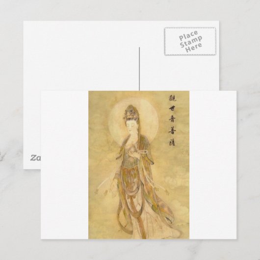 Kwan Yin The Goddess of Compassion Briefkaart (Voorkant / Achterkant)