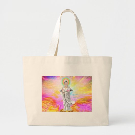 Kwan Yin The Goddess of Compassion Grote Tote Bag (Voorkant)
