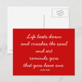 Kwantitatief Briefkaart - Kunst en soep (Voorkant / Achterkant)