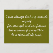 Kwantitatief Briefkaart - zelfvertrouwen