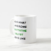 kwantitatieve analist, geweldige koffiemok (Voorkant links)