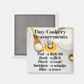 Kwantitatieve Tiny Cookery Measurement Metrics Magneet (Voorkant / Achterkant)