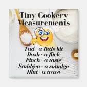 Kwantitatieve Tiny Cookery Measurement Metrics Magneet (Voorkant)