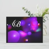 KWANTUM BEL zwarte roze paars fuchsia Kaart (Staand voorkant)