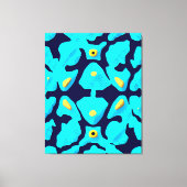 Kwantum Bloemmotief Ontwerp  Canvas Afdruk (Voorkant)