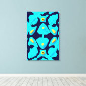 Kwantum Bloemmotief Ontwerp Canvas Afdruk (Insitu (Houten vloer))