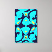 Kwantum Bloemmotief Ontwerp Canvas Afdruk (Voorkant)