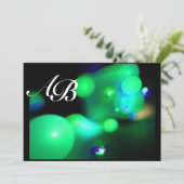 KWANTUM BUBBEL zwart groen Kaart (Staand voorkant)