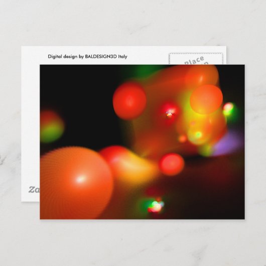 KWANTUM BUBBLES BRIEFKAART (Voorkant / Achterkant)