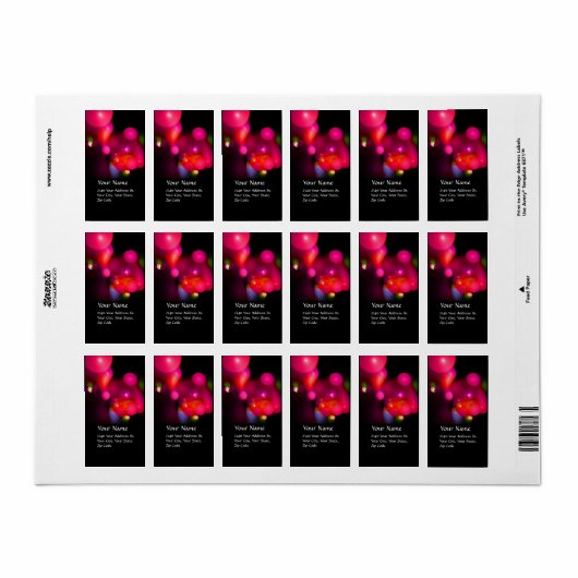 KWANTUM BUBBLES ETIKET (Full Sheet)