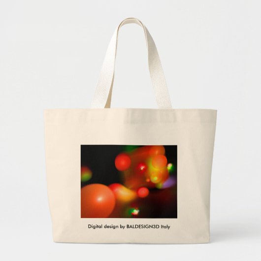 KWANTUM BUBBLES GROTE TOTE BAG (Voorkant)