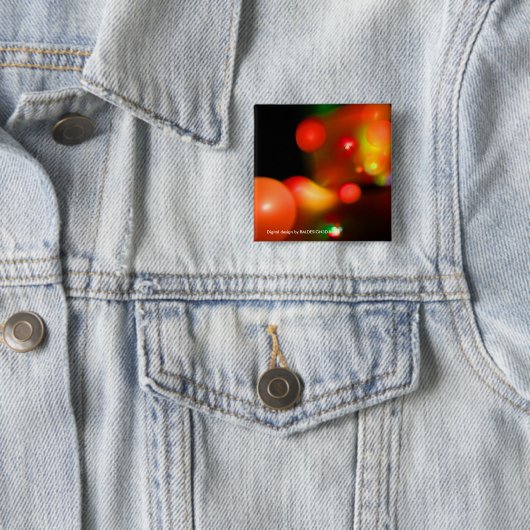 KWANTUM BUBBLES VIERKANTE BUTTON 5,1 CM (In situ)