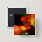 KWANTUM BUBBLES VIERKANTE BUTTON 5,1 CM (Voorkant /achterkant)