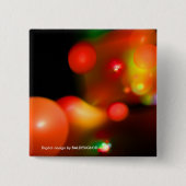 KWANTUM BUBBLES VIERKANTE BUTTON 5,1 CM (Voorkant)