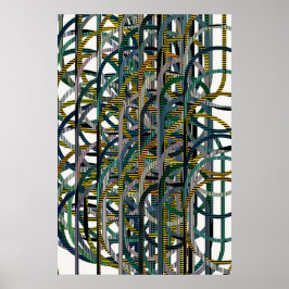 Kwantum Geometrisch Patroon  Poster