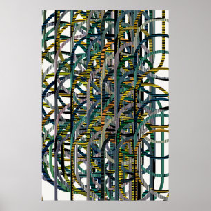 Kwantum Geometrisch Patroon  Poster