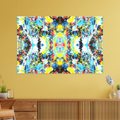 Kwantum Selfie van de Planeet Aarde 60x40 Canvas Afdruk (Insitu (Woonkamer))