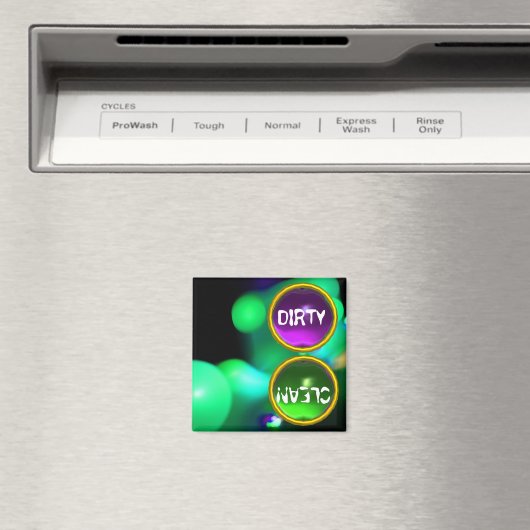 KWANTUMBUBBELS EN PAARSE GROENE PARELTJES Vuile re Magneet (Insitu (Vaatwasser))