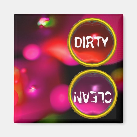 KWANTUMBUBBELS EN RODE PARELTJES VRIJ reinigen Magneet (Voorkant)