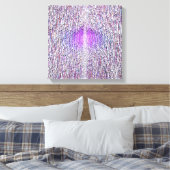 Kwantumfysica golfpatroon canvas afdruk (Insitu (Slaapkamer))