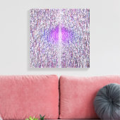 Kwantumfysica golfpatroon canvas afdruk (Insitu (Woonkamer))